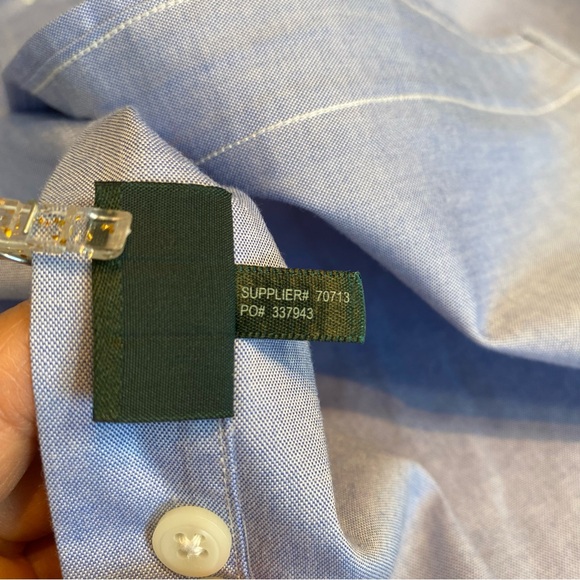 Lauren Ralph Lauren Button Down Shirt Size XL Light Blue Long Sleeve Non Iron - Picture 9 of 14